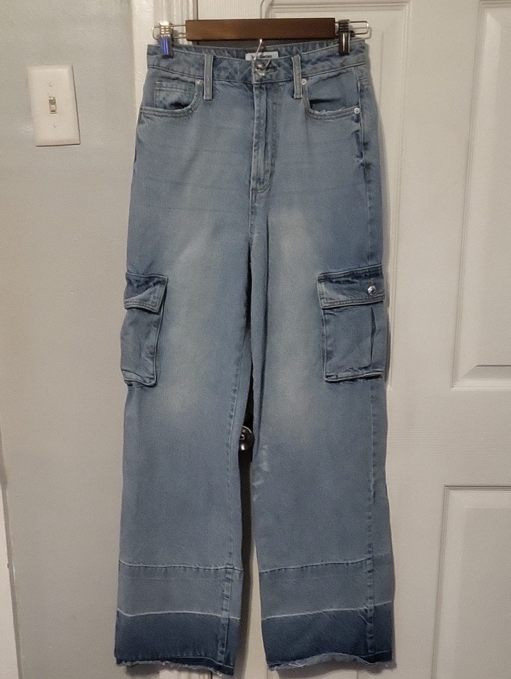 Juicy Couture Light Blue Wide Leg Denim Jeans 27 (4)